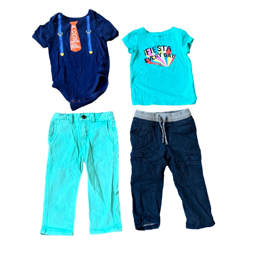 Cat & Jack 4-Piece, 2-Outfit Size 18 Month Bundle